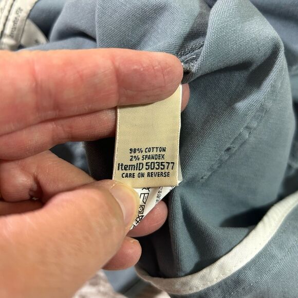 NWT LL Bean Favorite Fit Utility Shorts cadet blue size 18 cotton blend - Picture 5 of 8